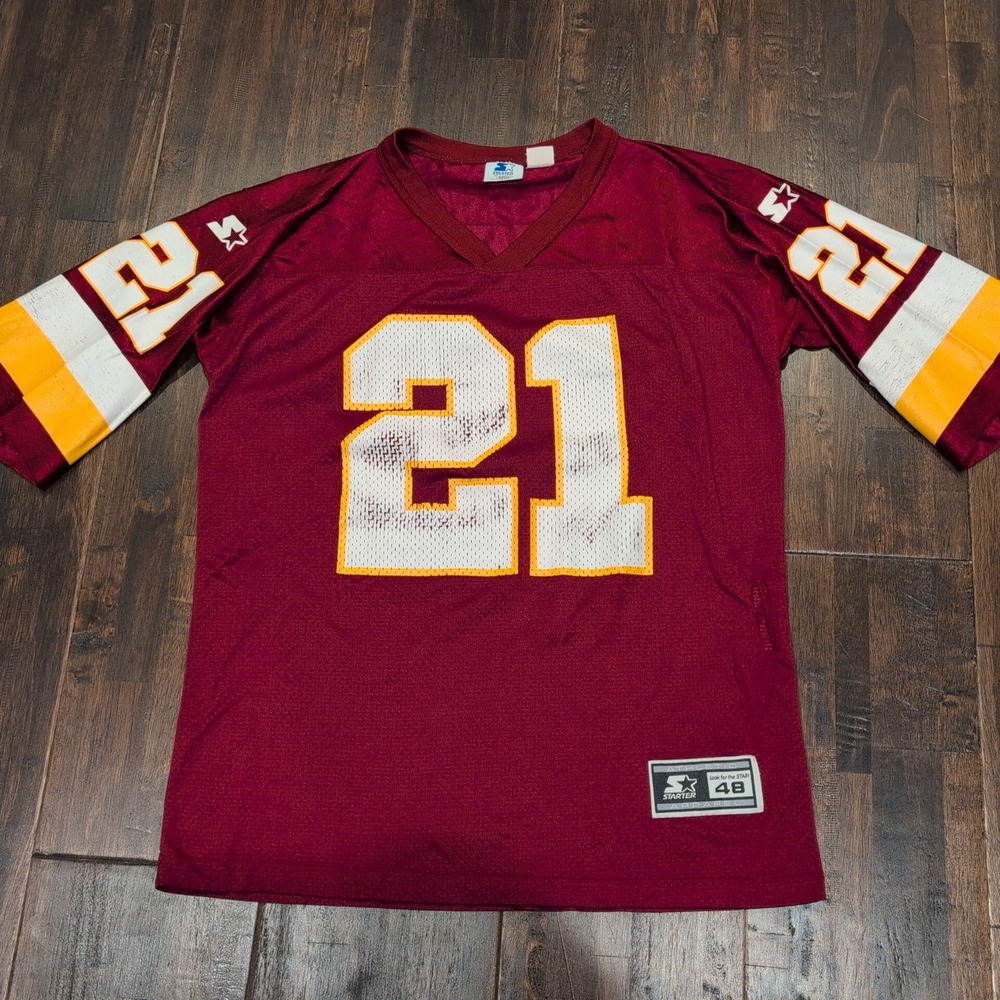 Washington Redskins Starter Football Jersey NFL Mens L 48 Allen #21 Distressed